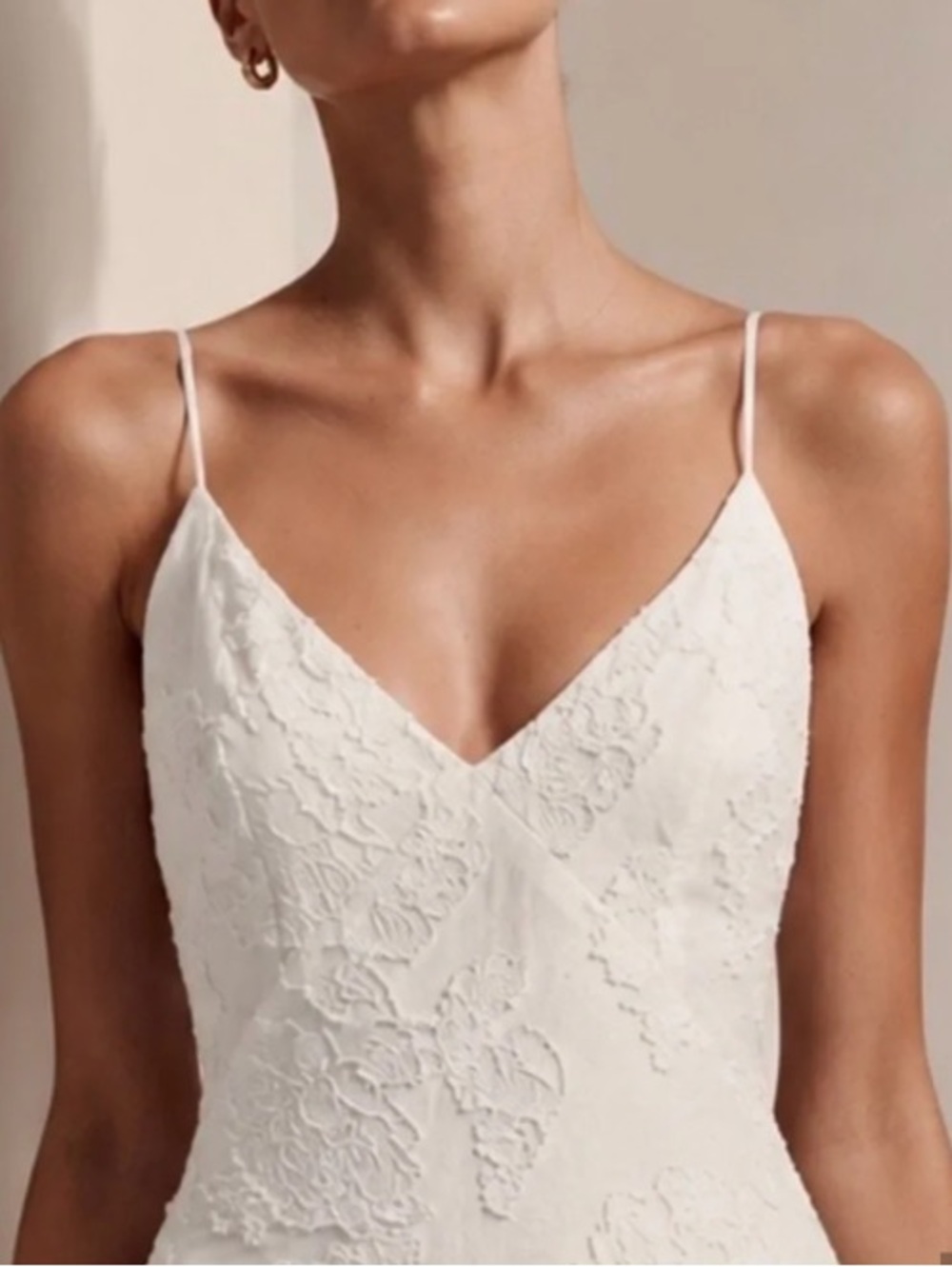 Caroline Constas  jacquard puff skirt spaghetti straps mini dress size white - Picture 7 of 15